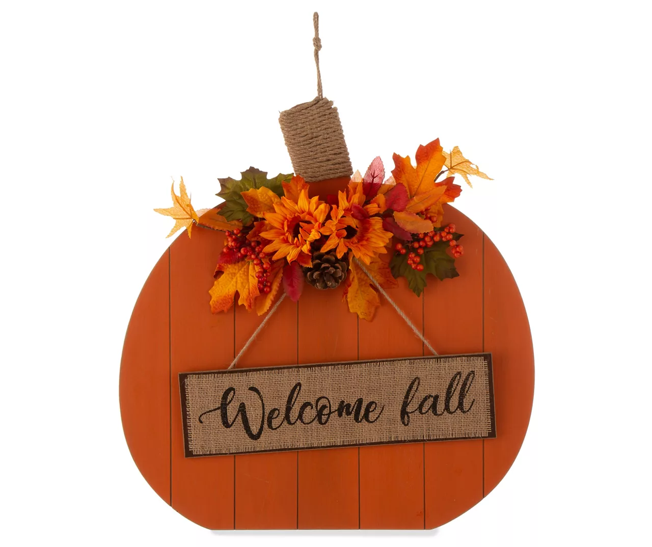 "Welcome Fall" Pumpkin Hanging Wall Decor 1 "Welcome Fall" Pumpkin Hanging Wall Decor