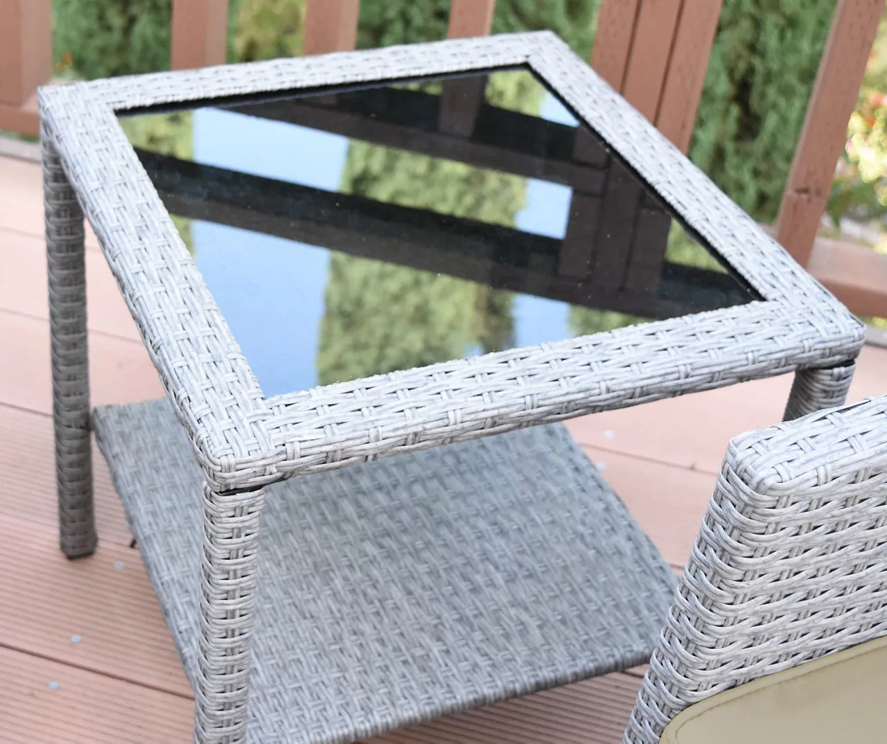 Mirabelle 3-Piece Cushioned Patio All-Weather Wicker Chat Set 8 Mirabelle 3-Piece Cushioned Patio All-Weather Wicker Chat Set - Image 8