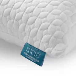 Fiber & Shredded Memory Foam Pillow With Zippered Inner Cover -Northlight Outlet Home Store 810490764 810490768 5 1
