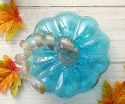 4" Blue Glass Pumpkin -Northlight Outlet Home Store 810491565 A0 4