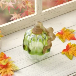 5" Green Crackle Glass Pumpkin -Northlight Outlet Home Store 810491594 A0 3