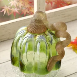 5" Green Crackle Glass Pumpkin -Northlight Outlet Home Store 810491594 A0 4