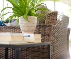 Broyhill Eagle Brooke All-Weather Wicker Swivel Cushioned Patio Glider 24 Broyhill Eagle Brooke All-Weather Wicker Swivel Cushioned Patio Glider -Northlight Outlet Home Store 810496528 9