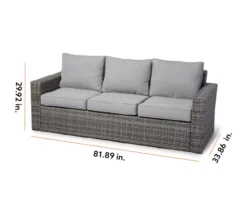 Broyhill Eagle Brooke All-Weather Wicker Cushioned Patio Sofa 34 Broyhill Eagle Brooke All-Weather Wicker Cushioned Patio Sofa -Northlight Outlet Home Store 810498108 99 2