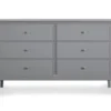 Somerville Gray 6-Drawer Dresser