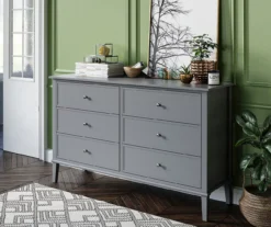 Somerville Gray 6-Drawer Dresser 7 Somerville Gray 6-Drawer Dresser -Northlight Outlet Home Store 810498835 4
