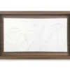 Framed White Embossed Floral Wall Plaque, (10" X 16")