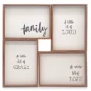 Framed Family Sentiment 4-Piece Canvas Set