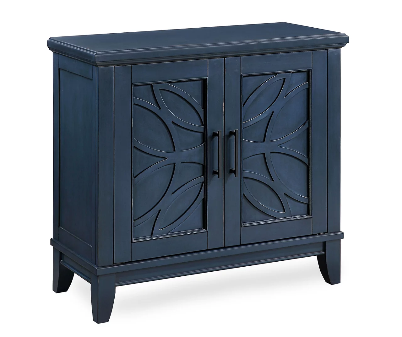 Carly Navy Blue 2-Door Accent Cabinet 1 Carly Navy Blue 2-Door Accent Cabinet