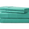 Teal Microfiber Full 4-Piece Sheet Set