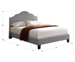 Lombard Light Gray Queen Upholstered Bed -Northlight Outlet Home Store 810507931 6