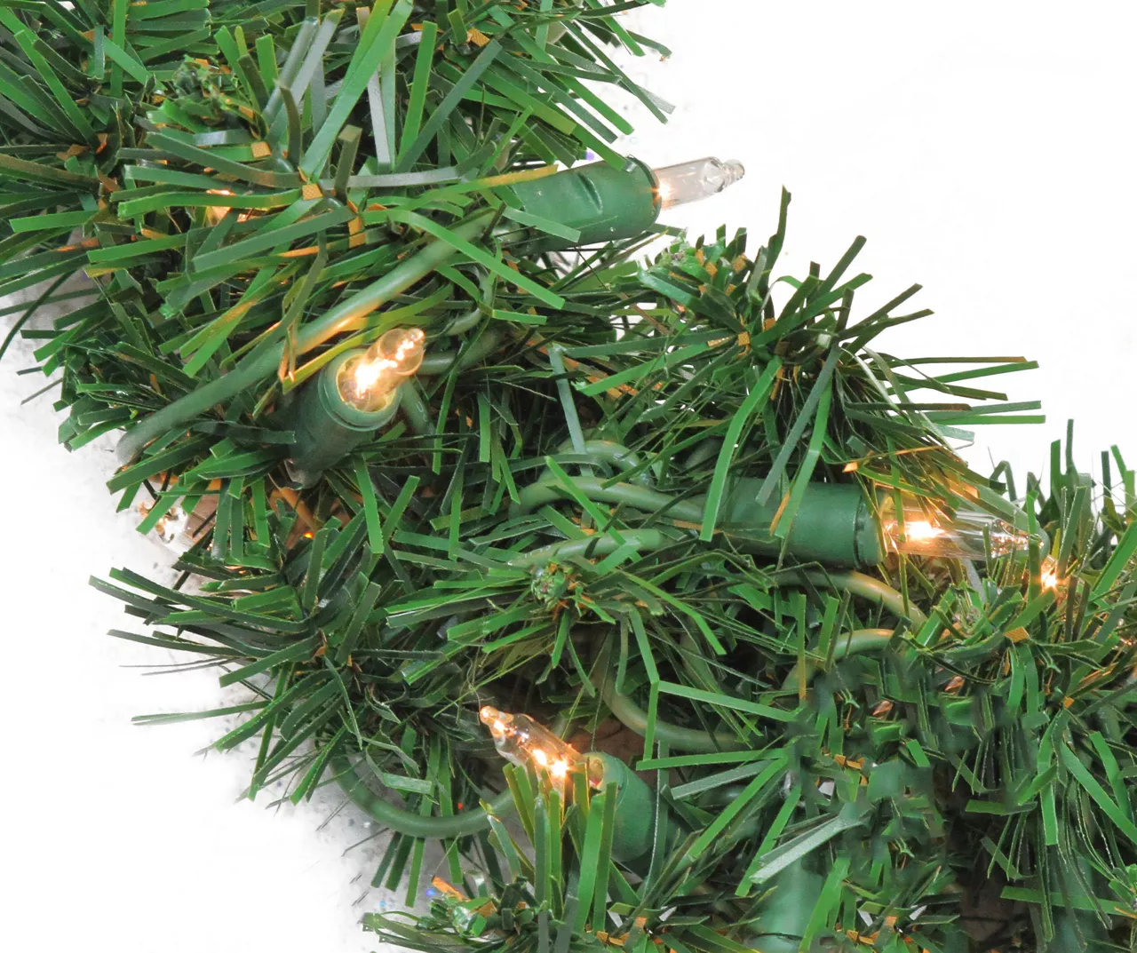 10" Deluxe Windsor Pine Light-Up Wreath 2 10" Deluxe Windsor Pine Light-Up Wreath - Image 2