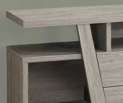 60" Dark Taupe 2-Drawer TV Stand 7 60" Dark Taupe 2-Drawer TV Stand -Northlight Outlet Home Store 810512981 4