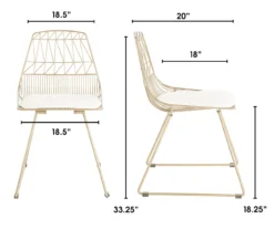 Vivi Metal Dining Chairs, 2-Pack -Northlight Outlet Home Store 810513496 6