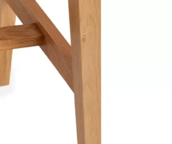 25.59" Oak & White Abacus Wood Counter Stool -Northlight Outlet Home Store 810513499 4