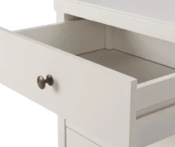 White Finley Wood 3-Drawer Nightstand -Northlight Outlet Home Store 810513520 10
