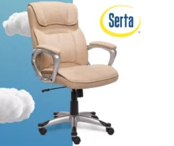 Fawn Tan Linen Executive Office Chair -Northlight Outlet Home Store 810513549