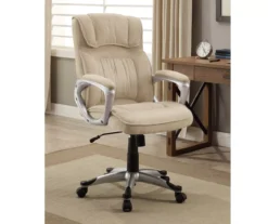 Fawn Tan Linen Executive Office Chair -Northlight Outlet Home Store 810513549 3