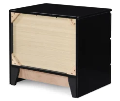 Black Hudson 2-Drawer Wood Nightstand -Northlight Outlet Home Store 810513557 13