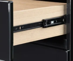 Black Hudson 2-Drawer Wood Nightstand -Northlight Outlet Home Store 810513557 9