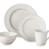 Cream Reactive 16-Piece Dinnerware Set