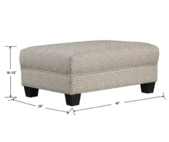 Rogers Vintage Gold Ottoman -Northlight Outlet Home Store 810519886 2