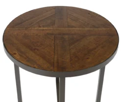 Scranton Antique Pine Round End Table -Northlight Outlet Home Store 810519909 4