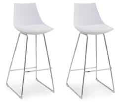 30" Thomas White Bar Stools, 2-Pack -Northlight Outlet Home Store 810520066 2