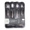 Gray 50-Piece Flatware Set With Tray