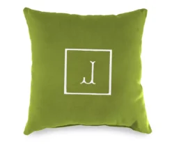 "J" Monogram Indoor/Outdoor Throw Pillow -Northlight Outlet Home Store 810522303