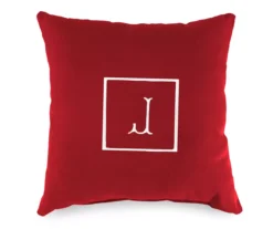 "J" Monogram Indoor/Outdoor Throw Pillow -Northlight Outlet Home Store 810522325