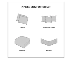 Piedmont Blush Tufted Queen 7-Piece Comforter Set 24 Piedmont Blush Tufted Queen 7-Piece Comforter Set -Northlight Outlet Home Store 810523165 810523169 810523174 11