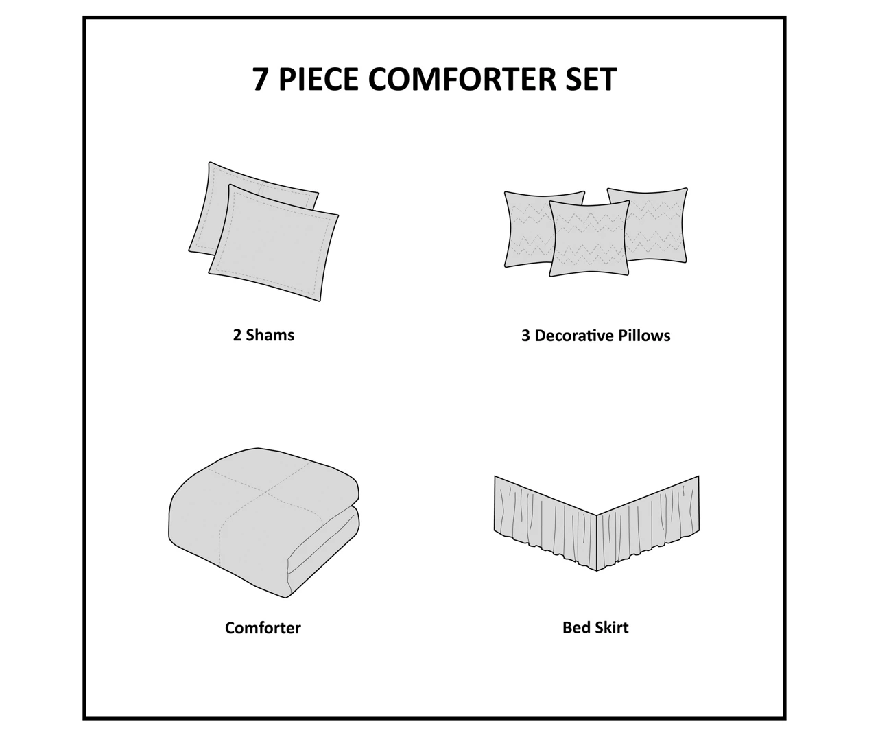 Piedmont Ivory Tufted King 7-Piece Comforter Set 12 Piedmont Ivory Tufted King 7-Piece Comforter Set - Image 12