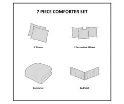 Piedmont Taupe Tufted Queen 7-Piece Comforter Set 25 Piedmont Taupe Tufted Queen 7-Piece Comforter Set -Northlight Outlet Home Store 810523167 810523171 810523232 12