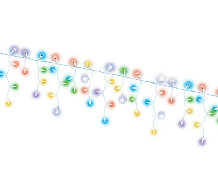 Super Twinkle Dual Color LED Icicle Light Set With White Wire, 100-Lights 2 Super Twinkle Dual Color LED Icicle Light Set With White Wire, 100-Lights - Image 2