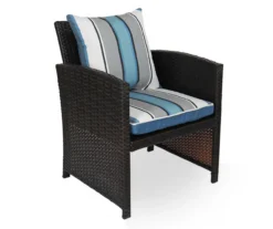 Captain's Blue Stripe 4-Piece Reversible Deluxe Outdoor Cushion Set -Northlight Outlet Home Store 810525549 3