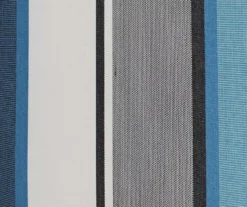 Captain's Blue Stripe 4-Piece Reversible Deluxe Outdoor Cushion Set -Northlight Outlet Home Store 810525549 6