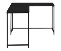 Black Metal L-Shaped Corner Desk -Northlight Outlet Home Store 810527369 5