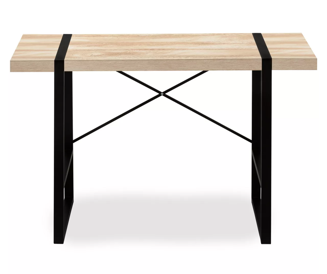 Natural Wood Look Thick Panel Computer Desk 4 Natural Wood Look Thick Panel Computer Desk - Image 4