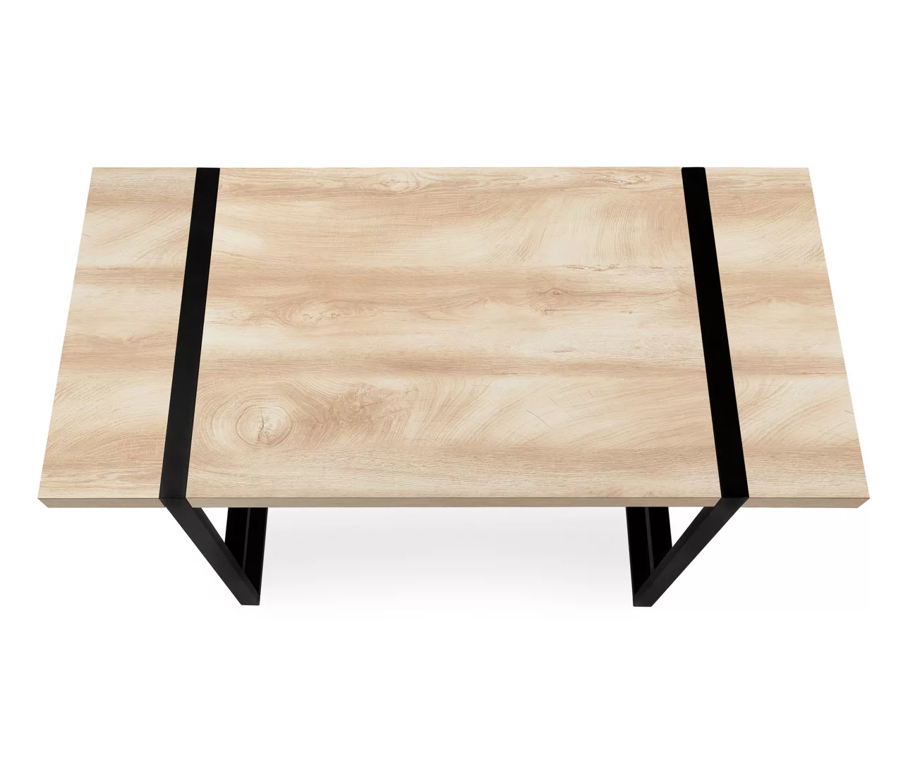 Natural Wood Look Thick Panel Computer Desk 5 Natural Wood Look Thick Panel Computer Desk - Image 5