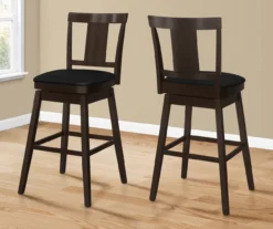 Faux Leather Swivel Bar Stools, 2-Pack -Northlight Outlet Home Store 810533430 1