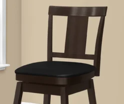 Faux Leather Swivel Bar Stools, 2-Pack -Northlight Outlet Home Store 810533430 4