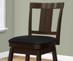 Faux Leather Swivel Bar Stools, 2-Pack -Northlight Outlet Home Store 810533431 4