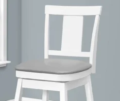 Faux Leather Swivel Bar Stools, 2-Pack -Northlight Outlet Home Store 810533432 4