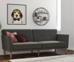 Regal Gray Linen Convertible Sleeper Futon -Northlight Outlet Home Store 810535613 3