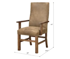 Rustic Pine & Dixie Almond Upholstered Dining Chairs, 2-Pack -Northlight Outlet Home Store 810535744 2