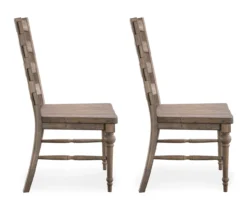 Sandstone Buff Ladderback Upholstered Dining Chairs, 2-Pack 8 Sandstone Buff Ladderback Upholstered Dining Chairs, 2-Pack -Northlight Outlet Home Store 810535746 4