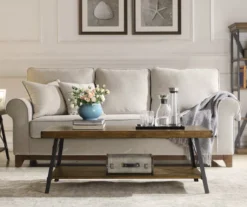 Pomona Pine Brown & Steel Gray 24" Wood Open-Shelf End Table -Northlight Outlet Home Store 810535748 11