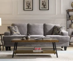 Pomona Pine Brown & Steel Gray 24" Wood Open-Shelf End Table -Northlight Outlet Home Store 810535748 12