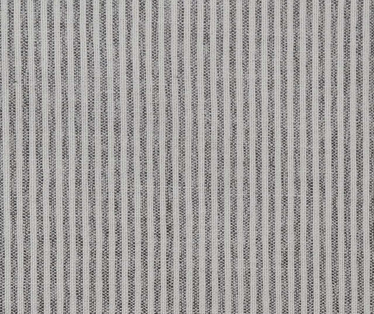 Pebble Gray Striped Upholstered Round Ottoman 4 Pebble Gray Striped Upholstered Round Ottoman - Image 4